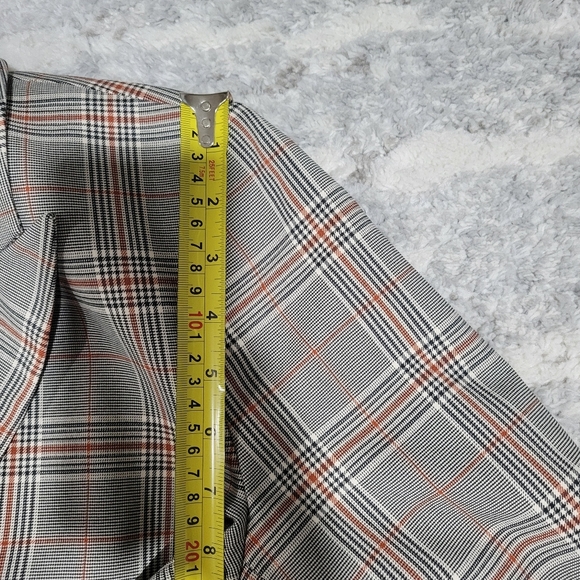 Loft Womens  Gray Plaid Double-Breasted Blazer - Picture 12 of 12